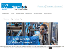 Tablet Screenshot of dermitek.com